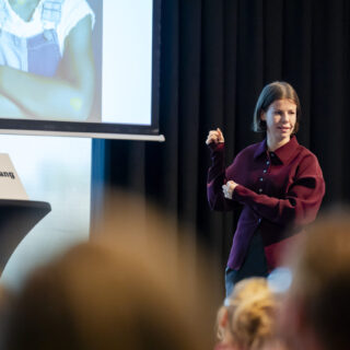 Sanne Cornelissen geeft een lezing